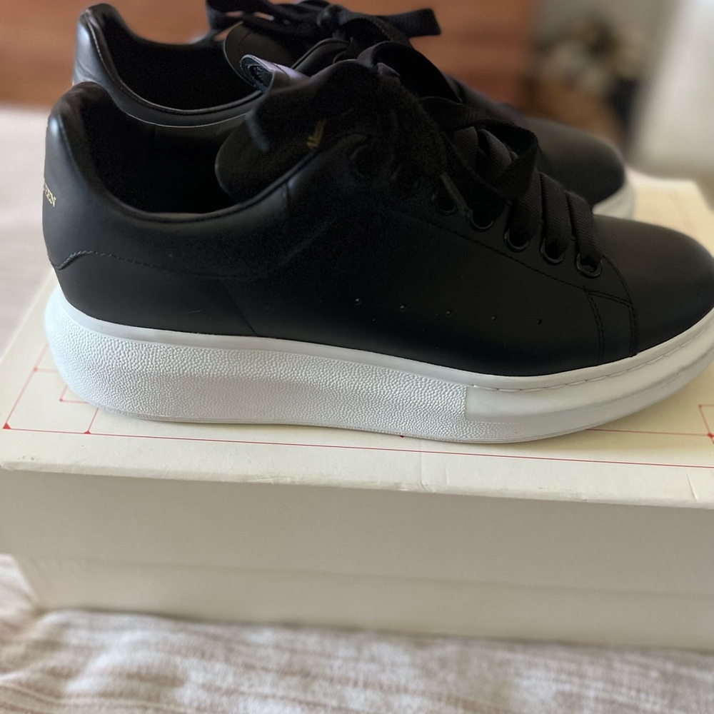 Black Alexander McQueen oversized sneakers